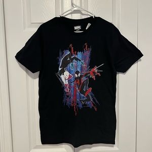 Spider Man T-Shirt Black Across The Spider-Verse